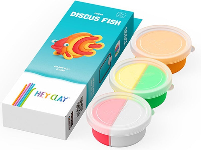 Load image into Gallery viewer, Hey-clay oceaan discus fish 3 cans boetseerklei