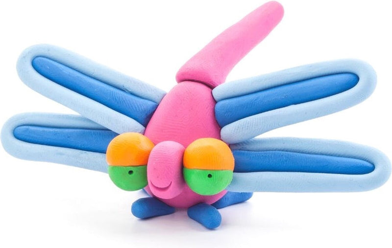 Load image into Gallery viewer, Hey-clay insecten libelle 3 cans boetseerklei
