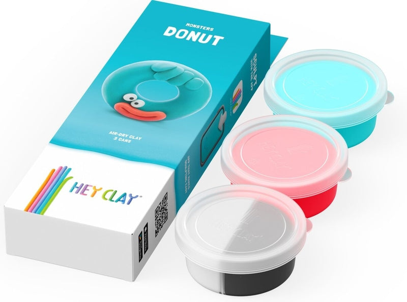 Load image into Gallery viewer, Hey-clay donuts 3 cans boetseerklei