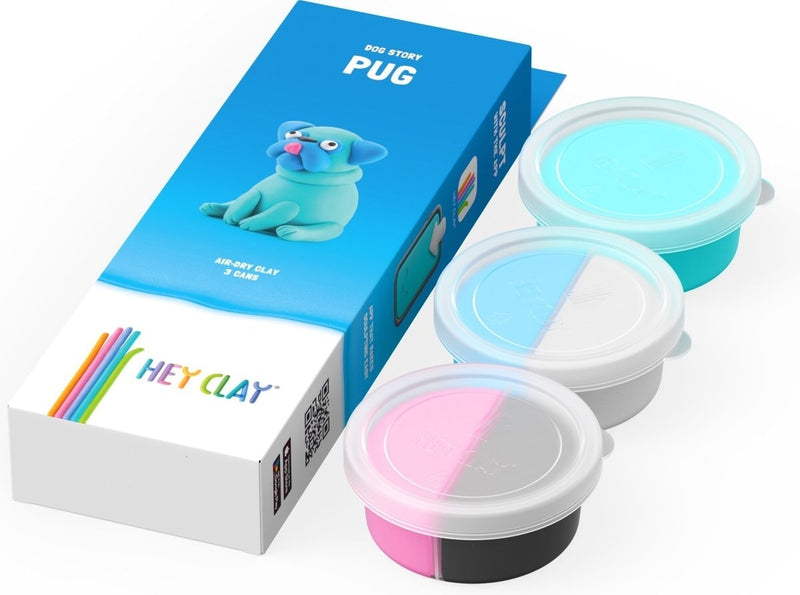 Load image into Gallery viewer, Hey-clay pug 3 cans boetseerklei