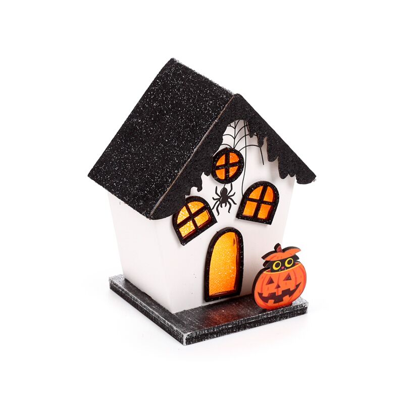 Afbeelding laden in galerijviewer, Griezelig pompoen spinnen huis halloween led decoratie