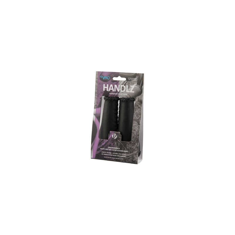 Load image into Gallery viewer, Velo Handvat Leer Ergo 135 135mm Zwart