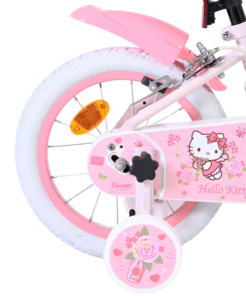 Load image into Gallery viewer, Volare hello kitty kinderfiets - meisjes - 14 inch - roze - twee handremmen