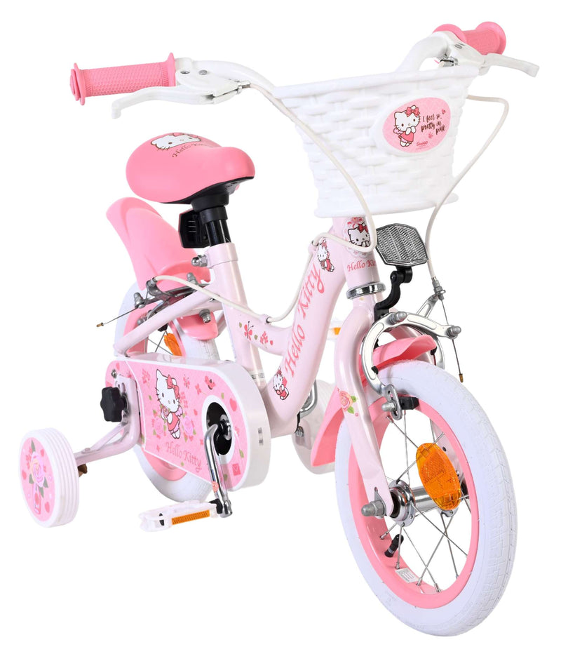 Load image into Gallery viewer, Volare hello kitty kinderfiets - meisjes - 12 inch - roze - twee handremmen