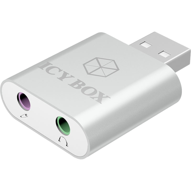 Load image into Gallery viewer, ICY BOX IB-AC527 USB naar audio en microfoon adapter
