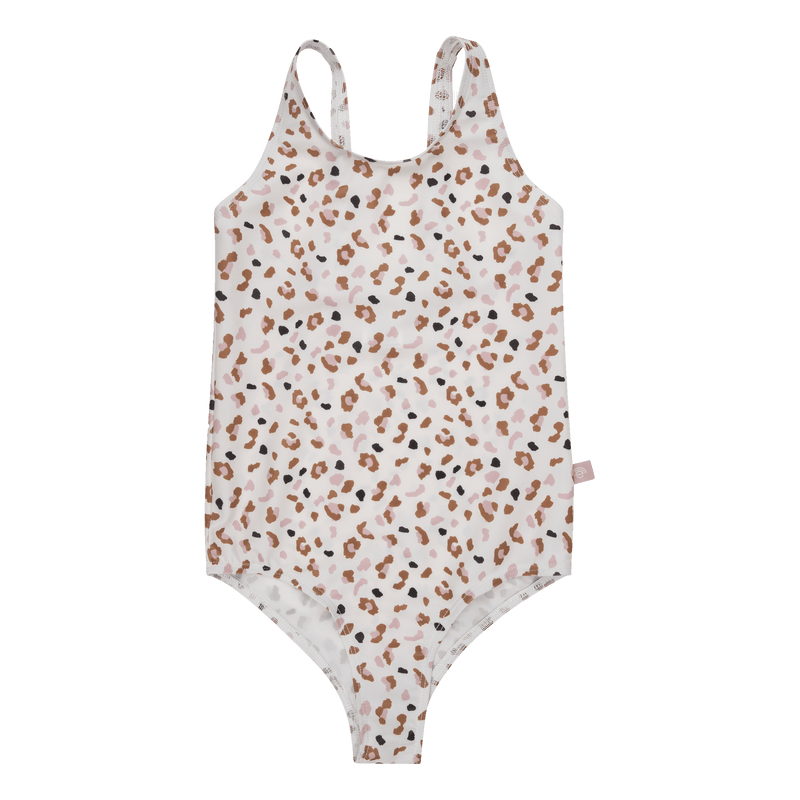 Afbeelding laden in galerijviewer, Leopard | kaki meisjes uv badpak