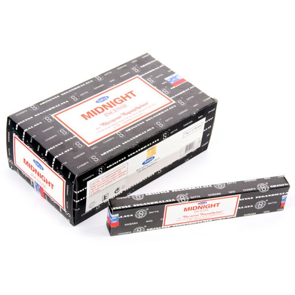 Afbeelding laden in galerijviewer, Midnight - satya nag champa wierook stokjes