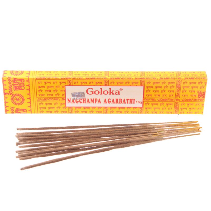 Afbeelding laden in galerijviewer, Agarbathi - goloka nag champa wierook 16g