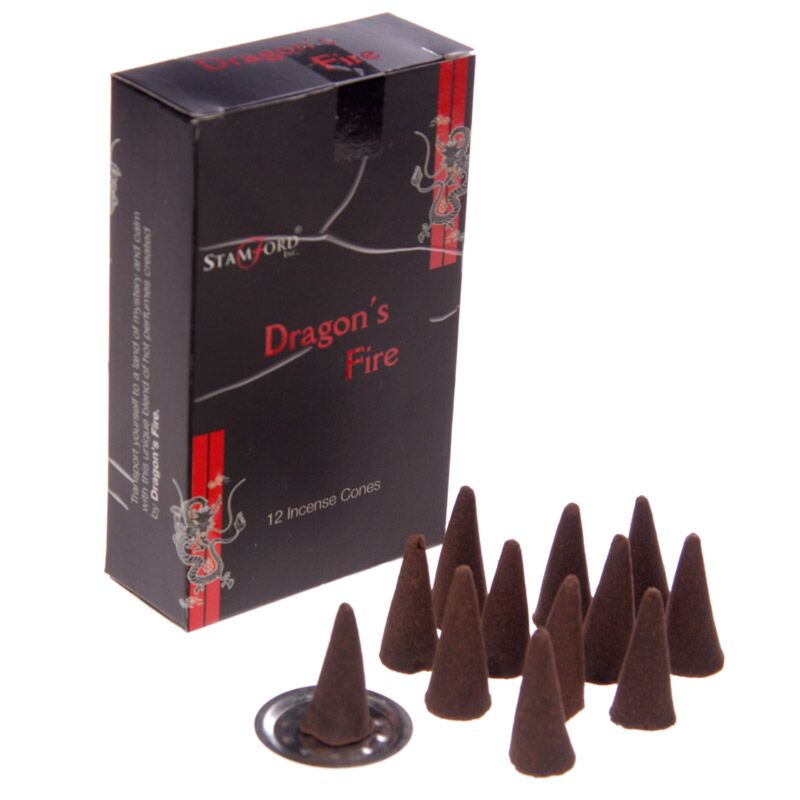 Afbeelding laden in galerijviewer, Dragons fire 37180 - stamford black wierook kegels