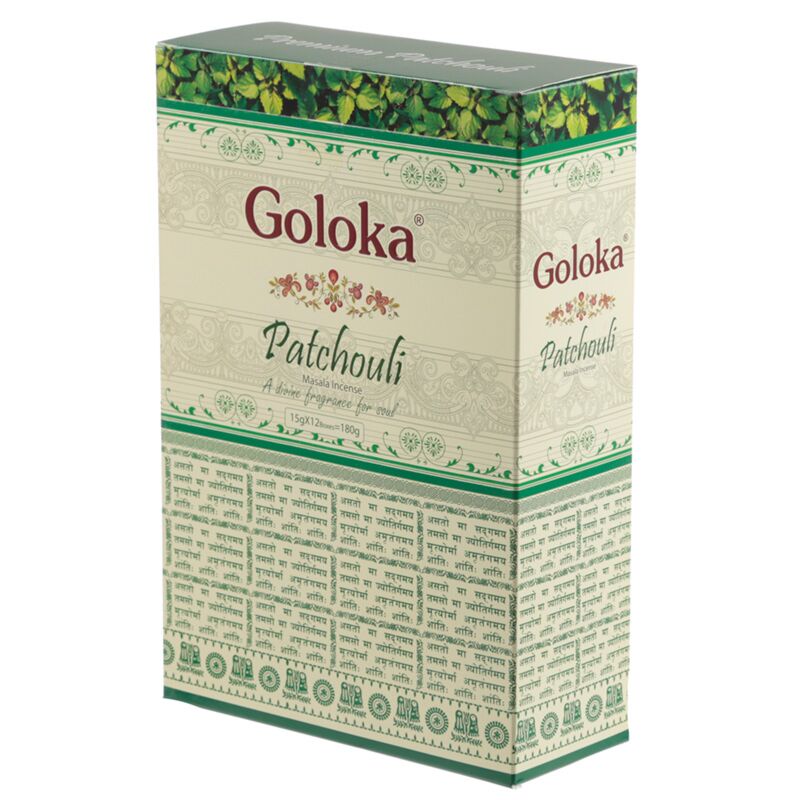 Afbeelding laden in galerijviewer, Patchouli - goloka masala wierook stokjes