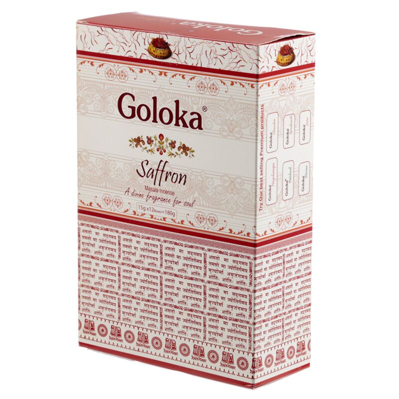 Afbeelding laden in galerijviewer, Saffraan - goloka masala wierook stokjes