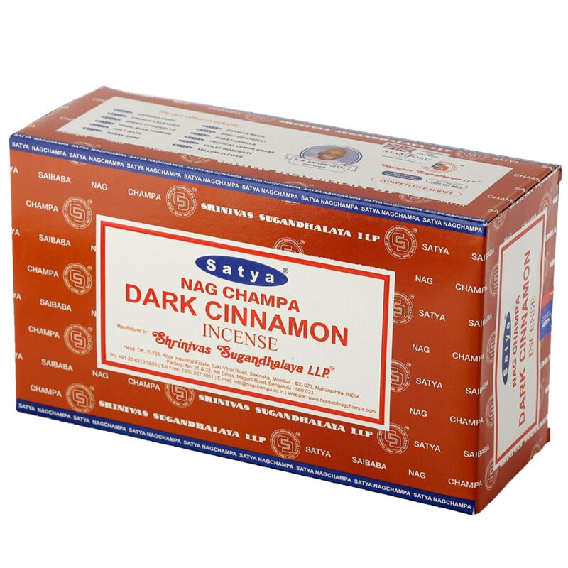 Load image into Gallery viewer, 01349 donkere kaneel - satya nag champa wierook stokjes