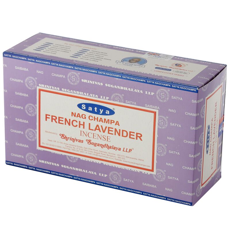 Afbeelding laden in galerijviewer, 01353 franse lavendel - satya nag champa wierook stokjes