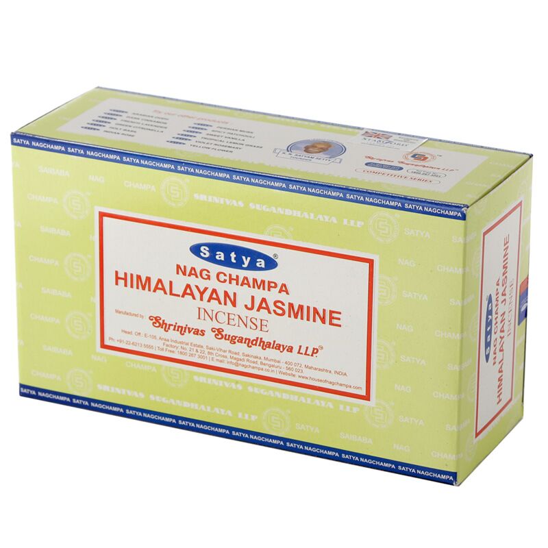 Afbeelding laden in galerijviewer, 01358 himalaya jasmijn - satya nag champa wierook stokjes