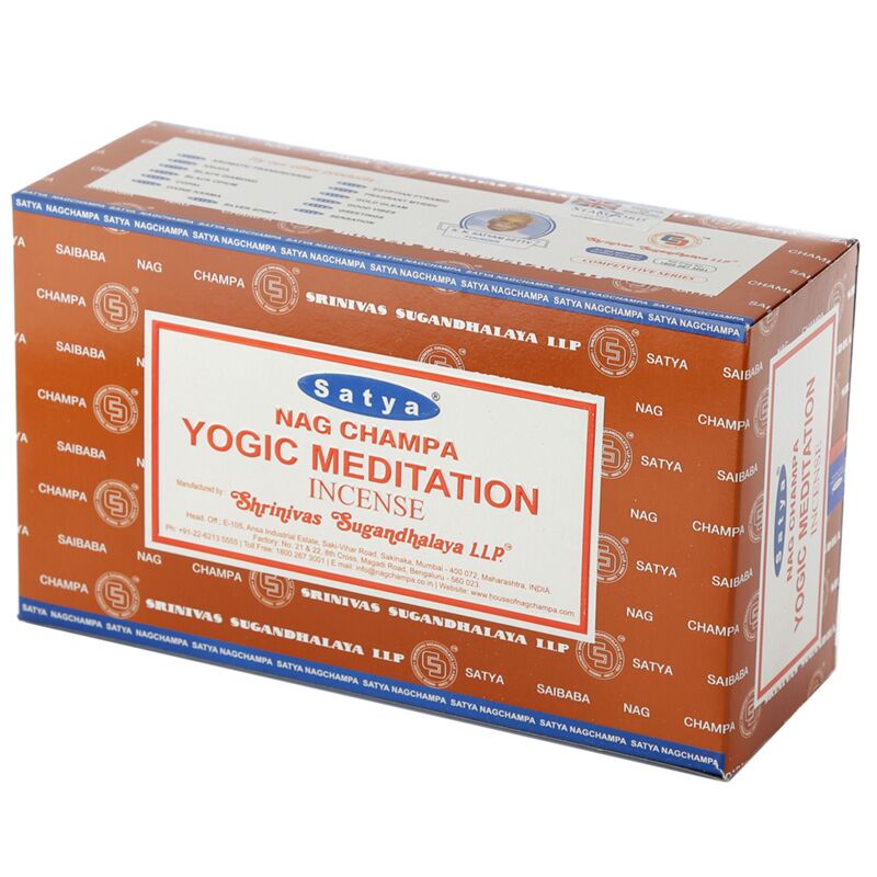 Afbeelding laden in galerijviewer, 01369 yogi meditatie - satya nag champa wierook stokjes