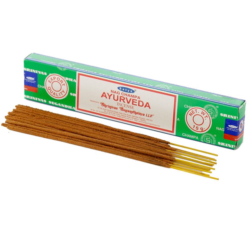 Afbeelding laden in galerijviewer, 01405 vfm ayurveda - satya nag champa wierook stokjes