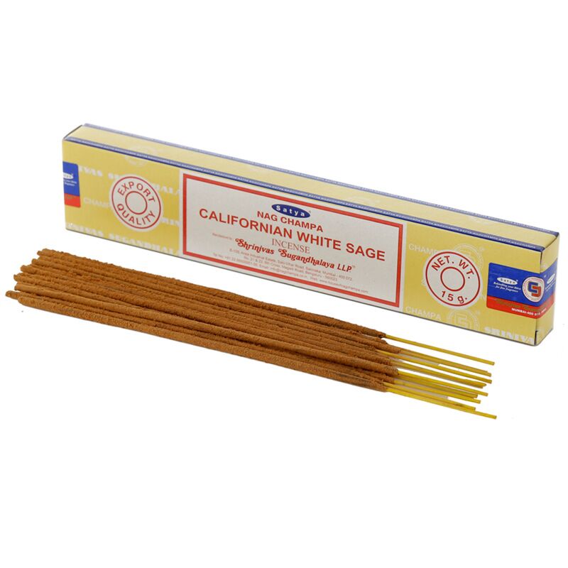 Afbeelding laden in galerijviewer, 01406 vfm californische witte salie - satya nag champa wierook stokjes