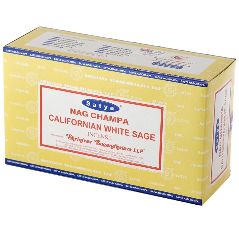 Afbeelding laden in galerijviewer, 01406 vfm californische witte salie - satya nag champa wierook stokjes