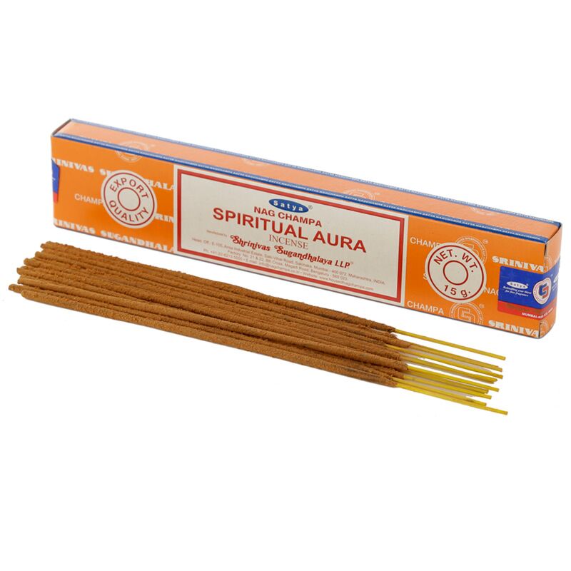 Afbeelding laden in galerijviewer, 01413 vfm spirituelel aura - satya nag champa wierook stokjes