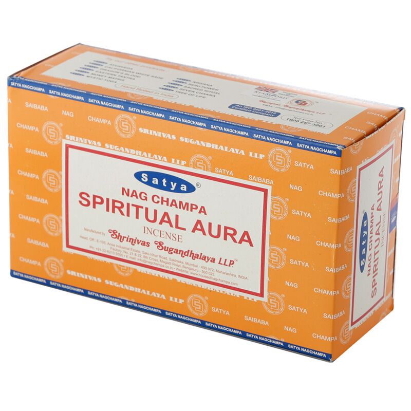 Afbeelding laden in galerijviewer, 01413 vfm spirituelel aura - satya nag champa wierook stokjes