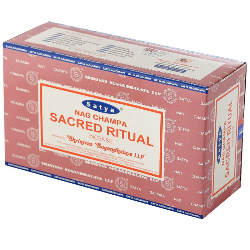 Afbeelding laden in galerijviewer, 01416 vfm heilig ritueel - satya nag champa wierook stokjes