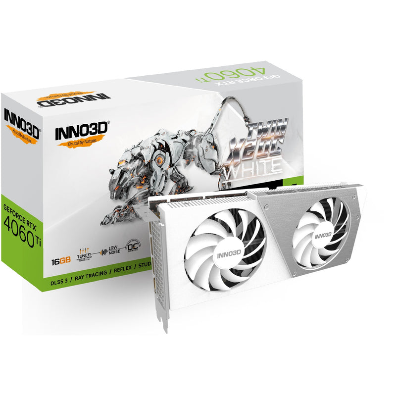 Load image into Gallery viewer, INNO3D INNO3D GeForce RTX 4060 Ti 16GB TWIN X2 OC WHITE