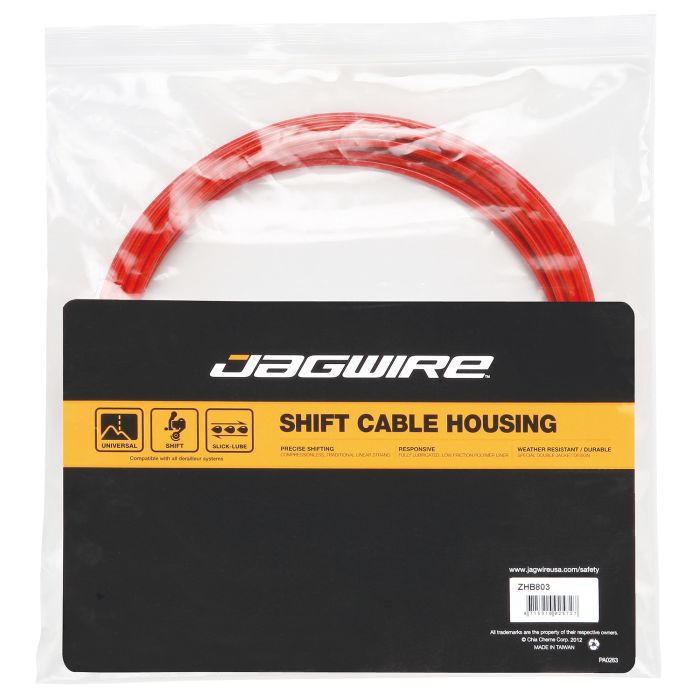 Afbeelding laden in galerijviewer, Jagwire shift housing 4mm lex-sl slick-lube (10 m) - red