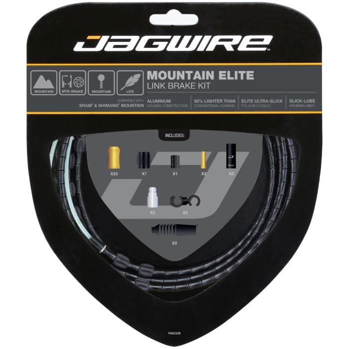 Load image into Gallery viewer, Jagwire mountain elite link brake kit - black