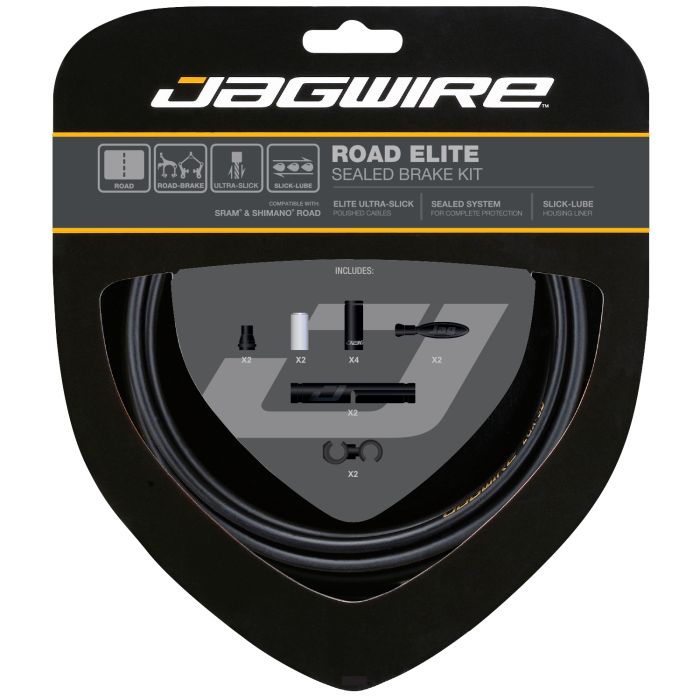 Load image into Gallery viewer, Jagwire road elite sealed brake kit - stealth black