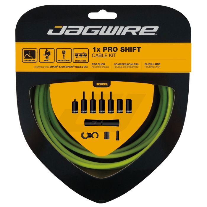 Load image into Gallery viewer, Jagwire 1x pro shift kit - organic green