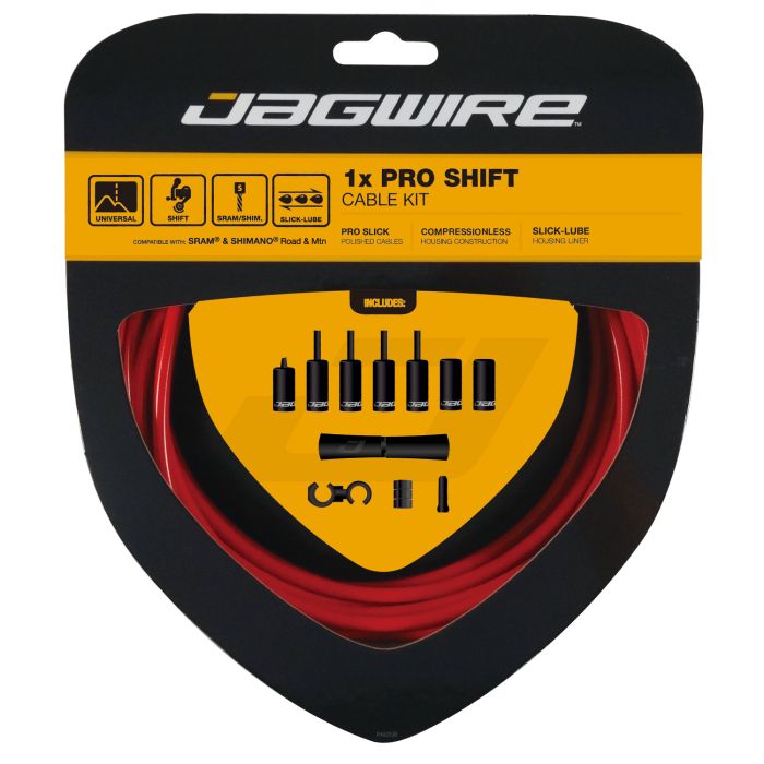 Afbeelding laden in galerijviewer, Jagwire 1x pro shift kit - red