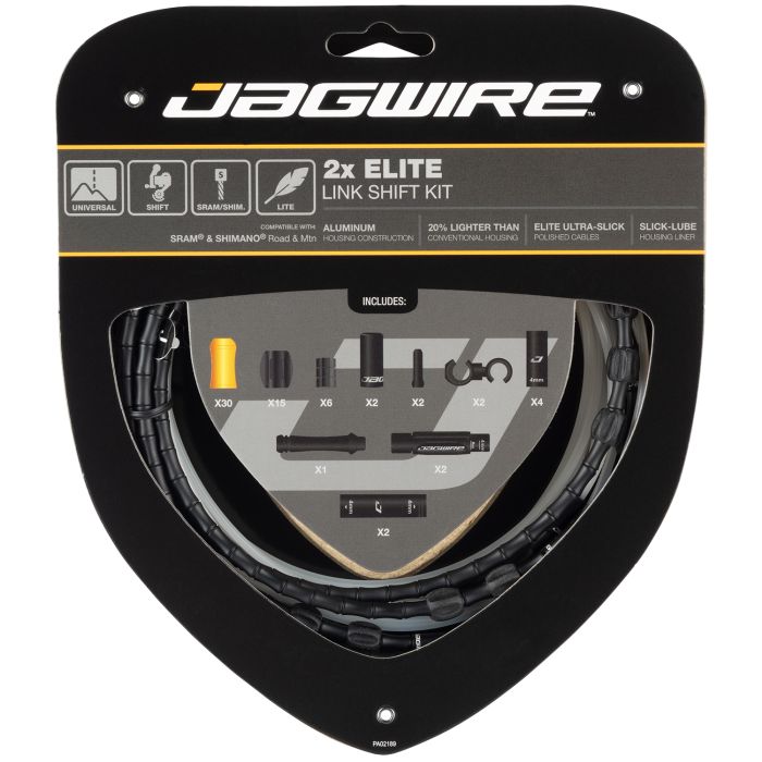 Load image into Gallery viewer, Jagwire 2x elite link shift kit - black