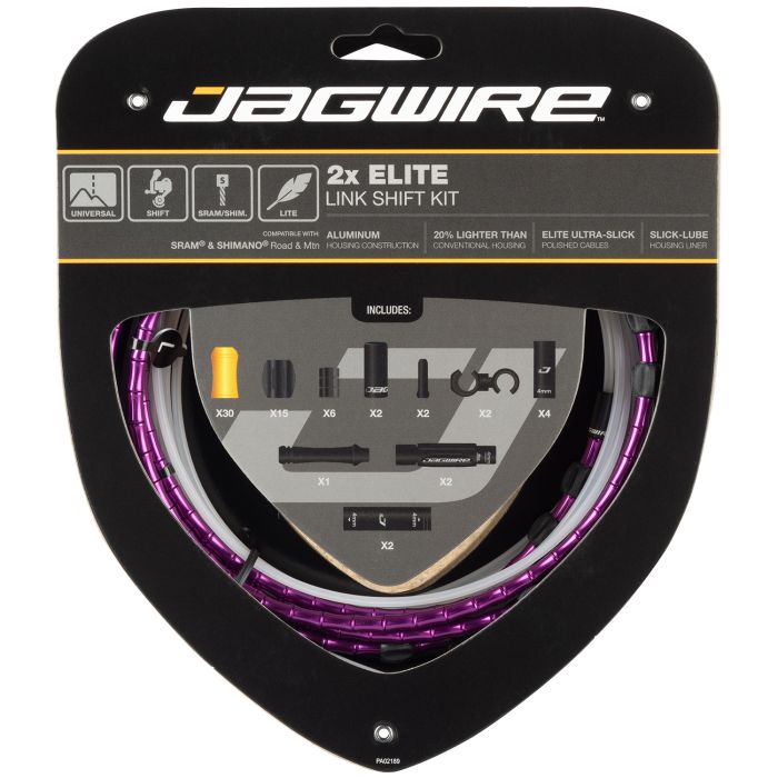 Load image into Gallery viewer, Jagwire 2x elite link shift kit - limited purple