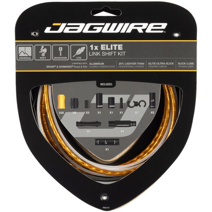 Load image into Gallery viewer, Jagwire 1x elite link shift kit - gold