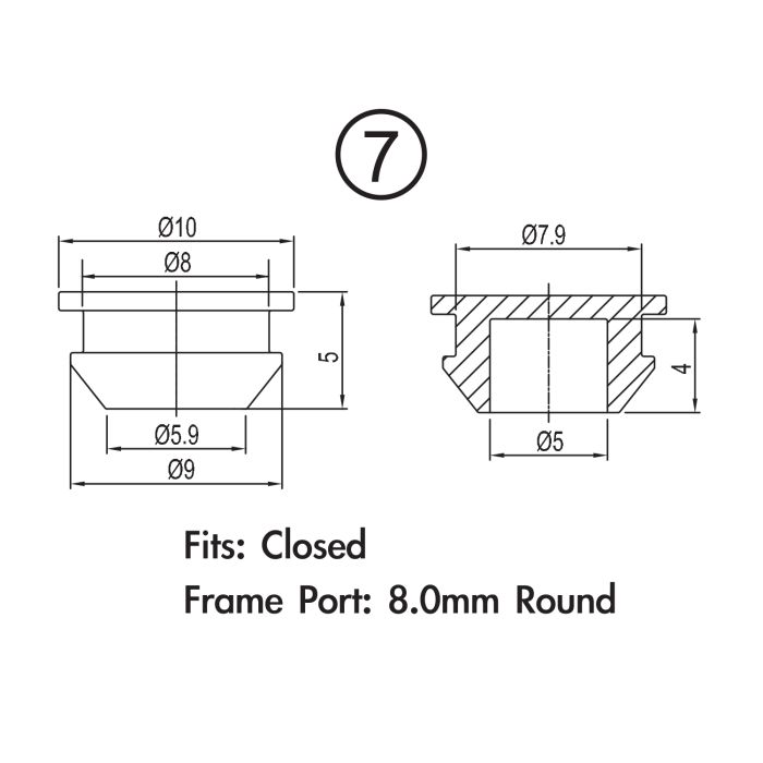 Load image into Gallery viewer, Jagwire frame plug pack - closed type (10pcs)