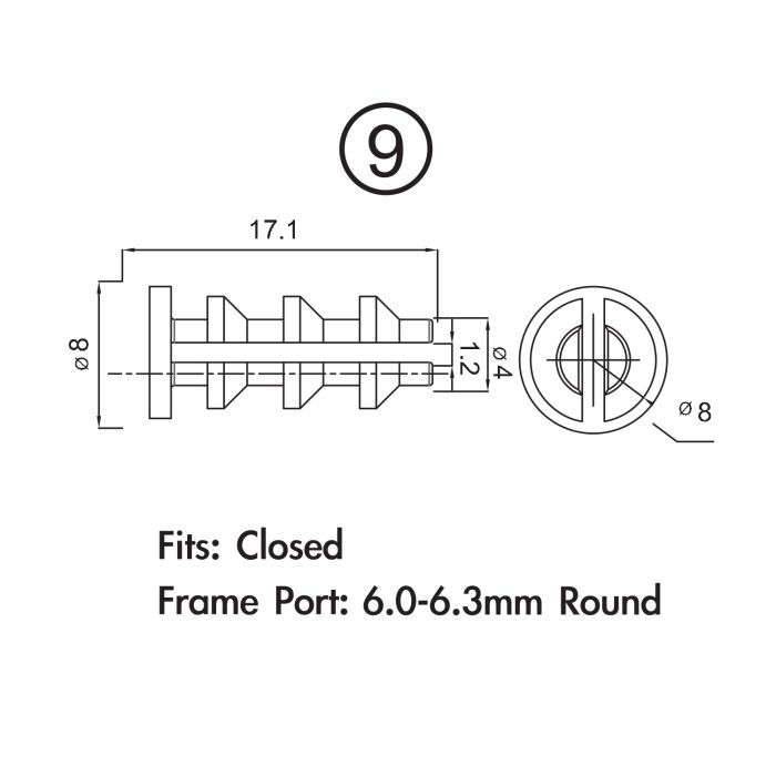 Load image into Gallery viewer, Jagwire frame plug pack - 4mm derailleur housing (10pcs)