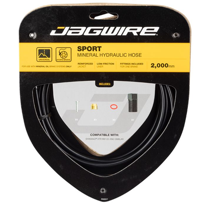 Load image into Gallery viewer, Jagwire sport mineral hydraulic hose kit - shimano (xtr m9110) - black