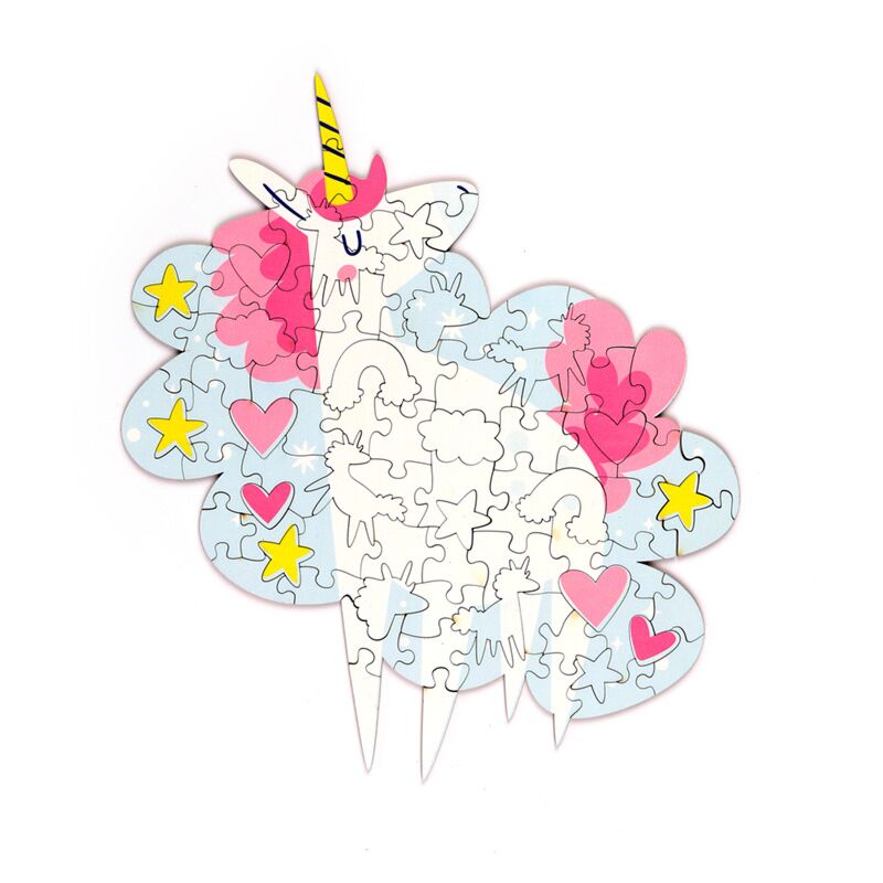 Afbeelding laden in galerijviewer, Unicorn magic 90 stuks gerecyclede kinderlegpuzzel