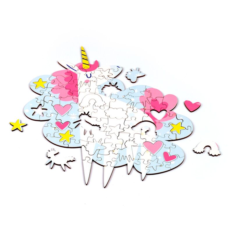 Afbeelding laden in galerijviewer, Unicorn magic 90 stuks gerecyclede kinderlegpuzzel