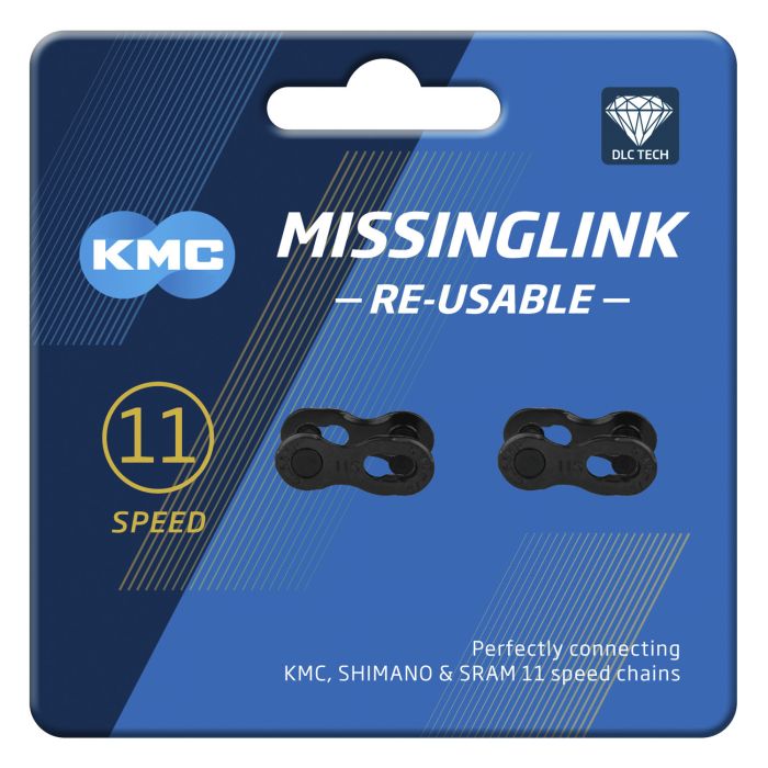 Load image into Gallery viewer, KMC MissingLink 11 DLC - 5.65mm - ZwartKMC - Fietskettingverbinder