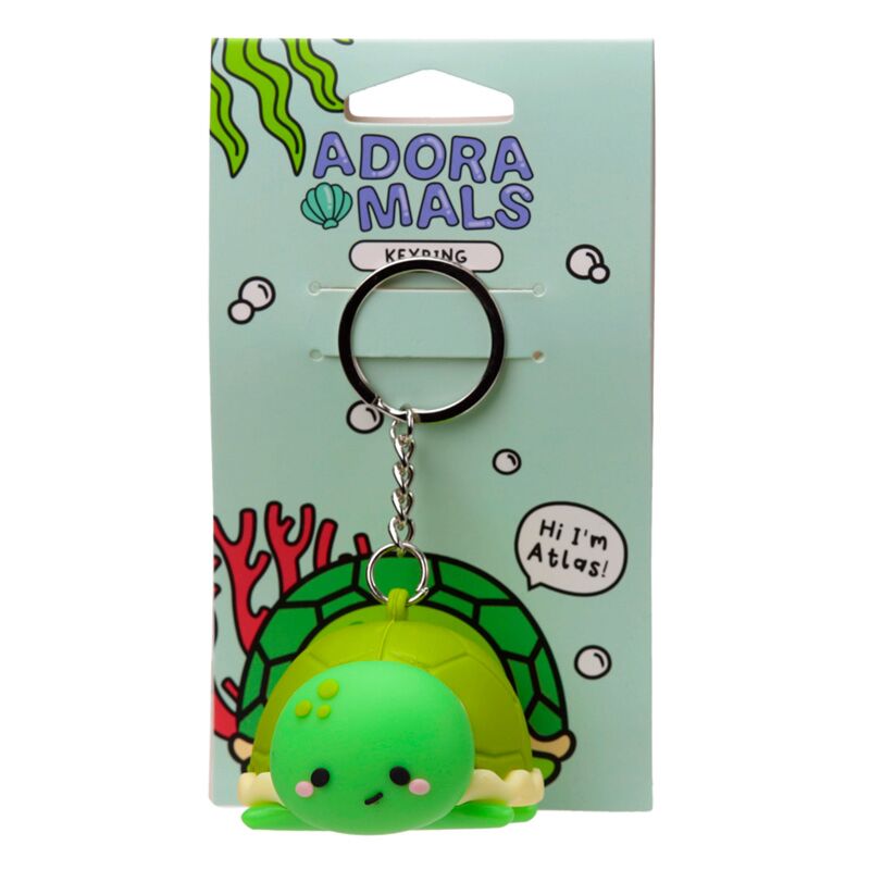 Afbeelding laden in galerijviewer, Atlas de schildpad adoramals 3d pvc sleutelhanger