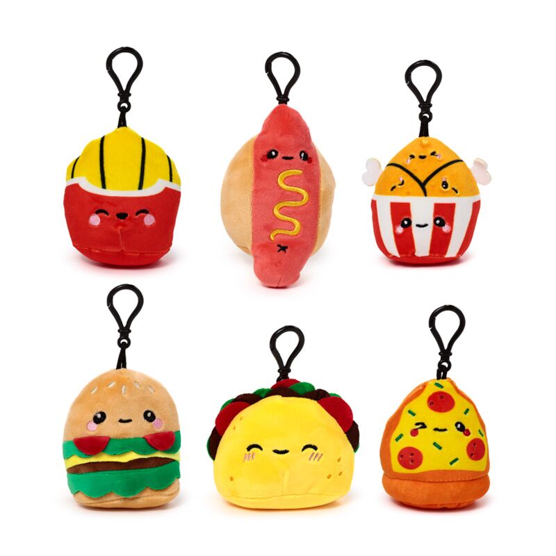 Afbeelding laden in galerijviewer, Squidglys foodiemals pluche sleutelhanger