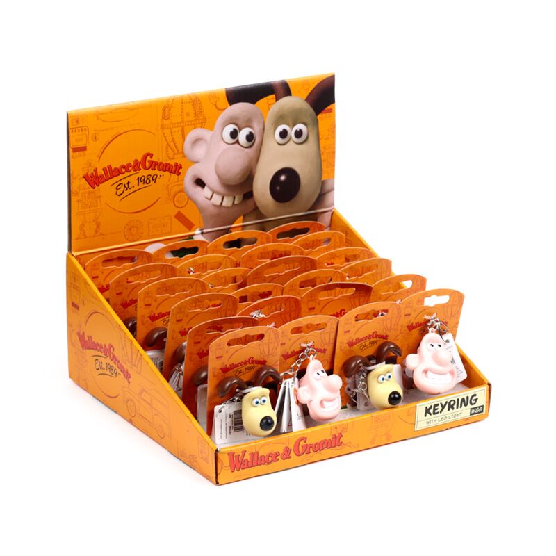 Load image into Gallery viewer, Wallace gromit led sleutelhanger