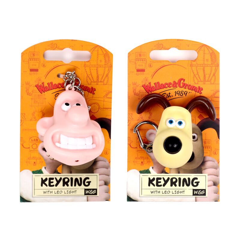 Load image into Gallery viewer, Wallace gromit led sleutelhanger