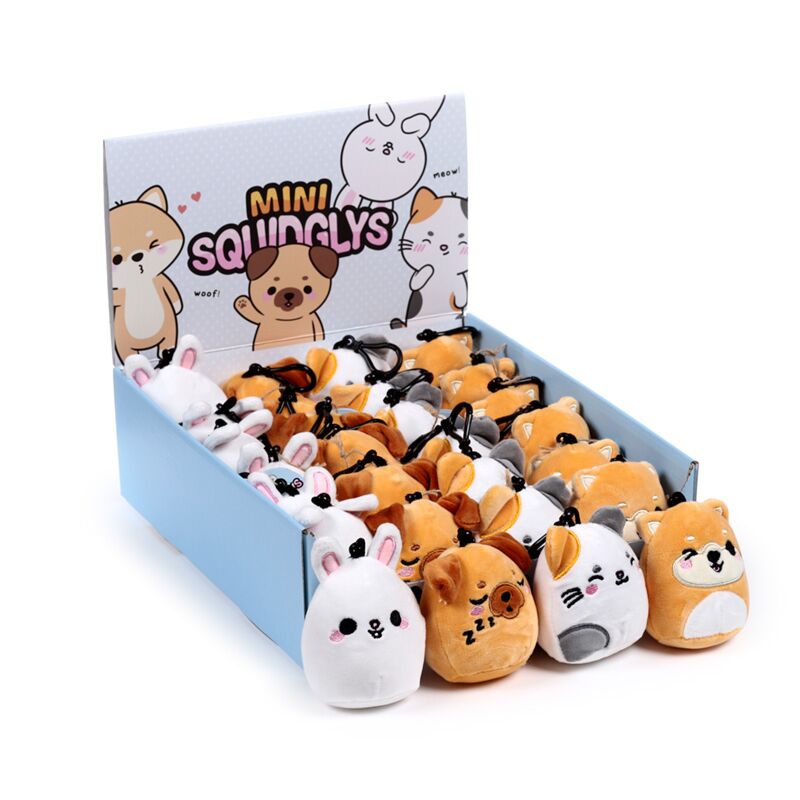 Afbeelding laden in galerijviewer, Squidglys adoramals huisdieren mini sleutelhanger