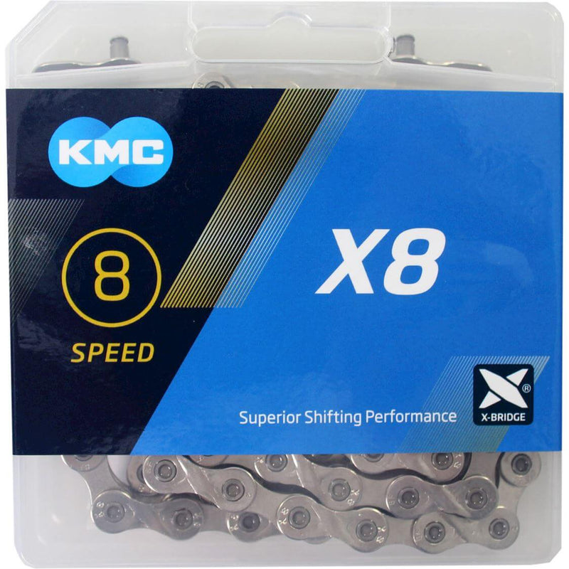 Load image into Gallery viewer, KMC Fietsketting X8 Zilver 114 schakels