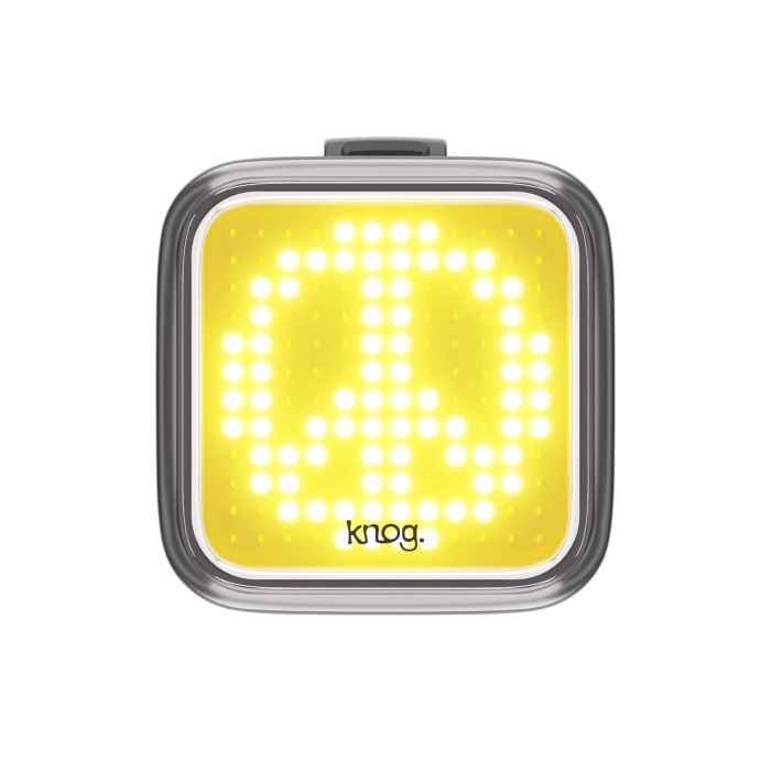 Load image into Gallery viewer, Knog blinder front - peace - black