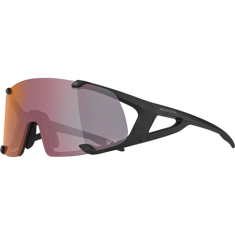 Load image into Gallery viewer, Alpina sports sportbril hawkeye qv mat zwart