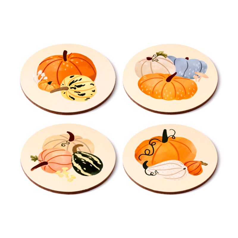 Load image into Gallery viewer, Autumn harvest set 4 onderzetters