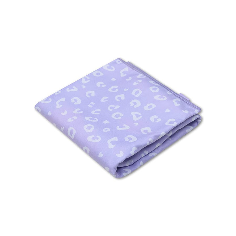 Afbeelding laden in galerijviewer, Leopard | lila microvezel handdoek 135 x 65 cm